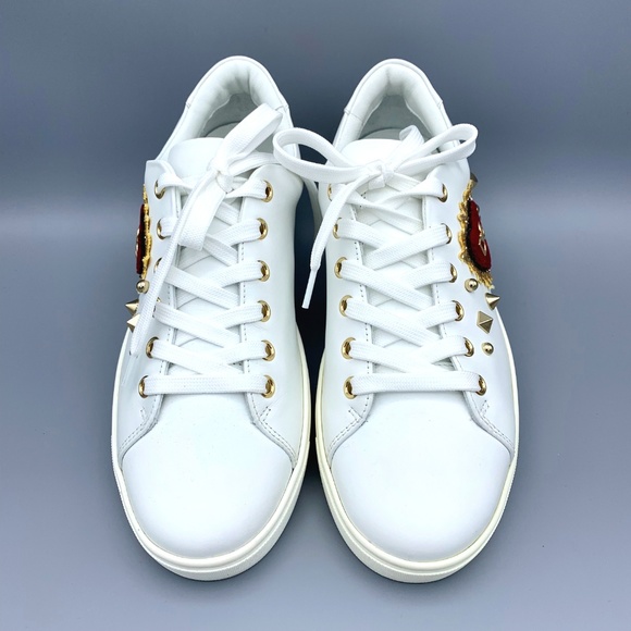 NIB DOLCE & GABBANA Heart Portofino Sneakers - Picture 4 of 14